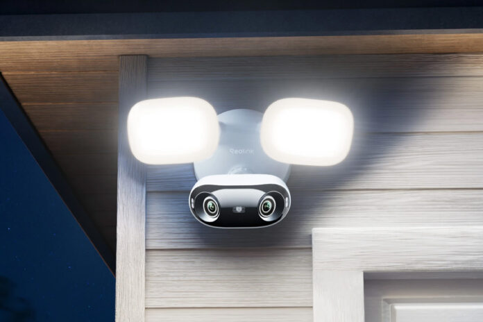 Elite Floodlight WiFi and PoE security cameras with video search