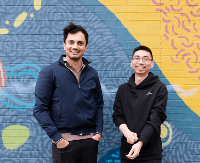 Runpod founders Pardeep Singh (right) Zhen Lu (left)