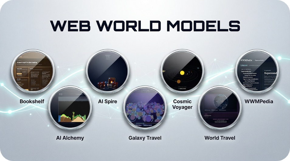 Web-World-Models-Illustrations-of-a-series-of-Web-World-Models-introduced-in-this-work.jpg Image description