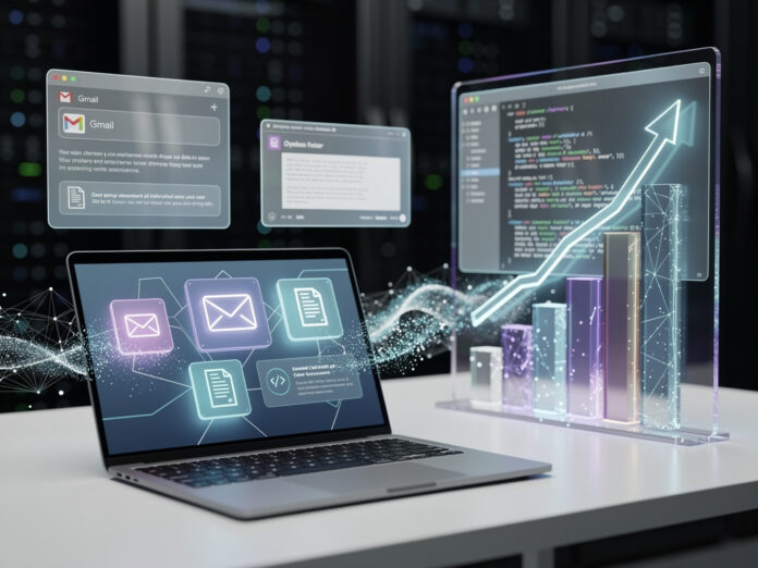 Google's Gemini AI Surges to 18.2% Market Share with Workflow Integration