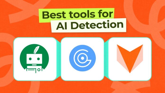illustration showing the icons of the best AI detector tools online
