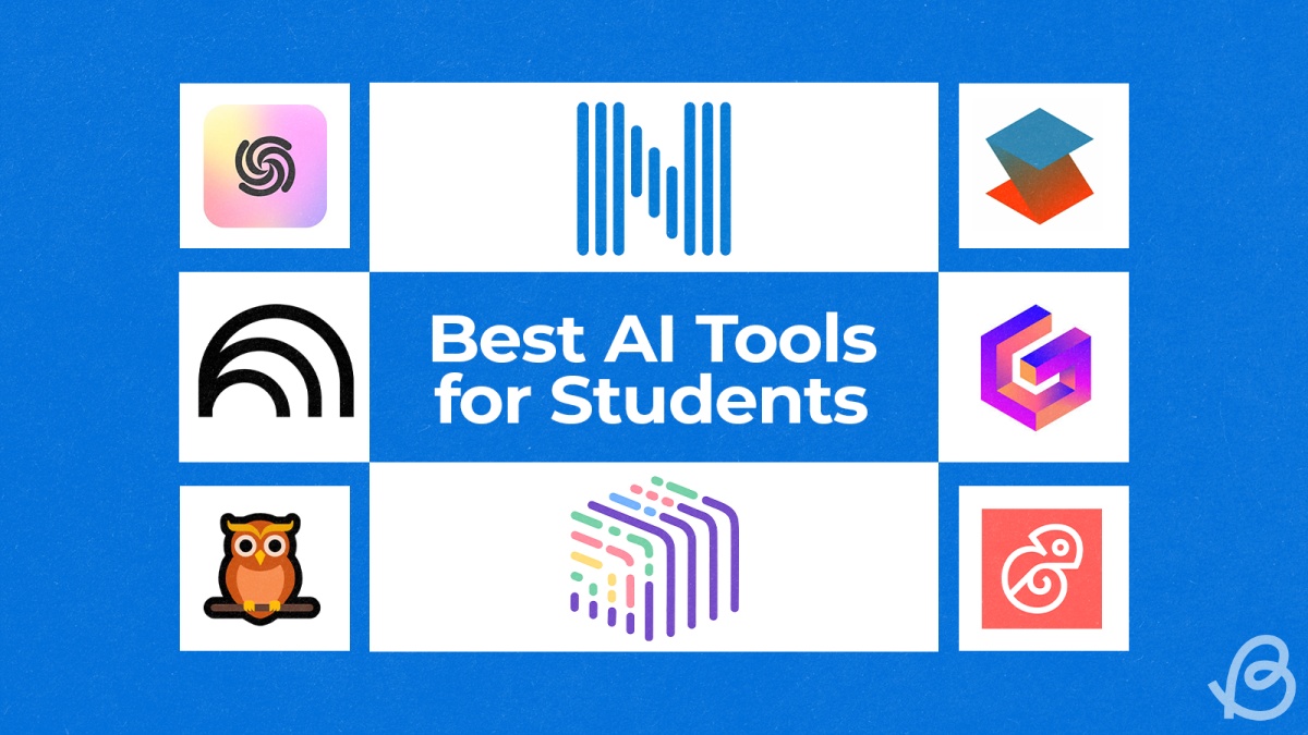 best-ai-tools-for-students-featured.jpg illustration showing logos of the best AI tools for students