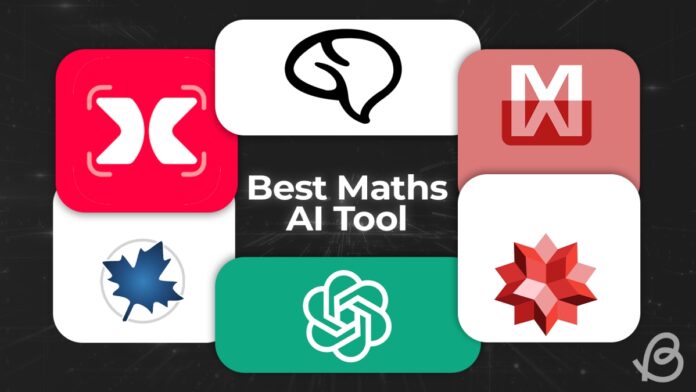 Illustration featuring the icons of best math AI tool