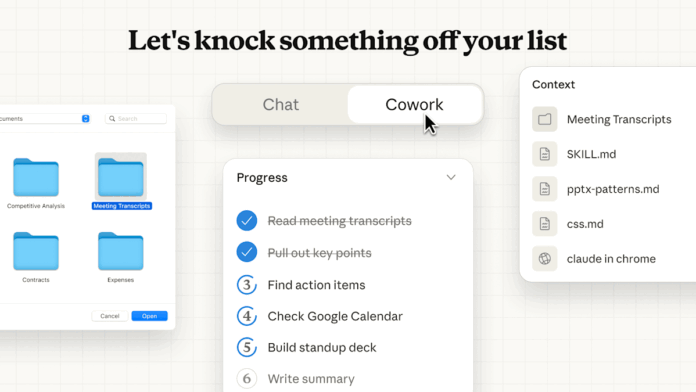 Anthropic launches Claude Cowork, a version of its coding AI for regular people