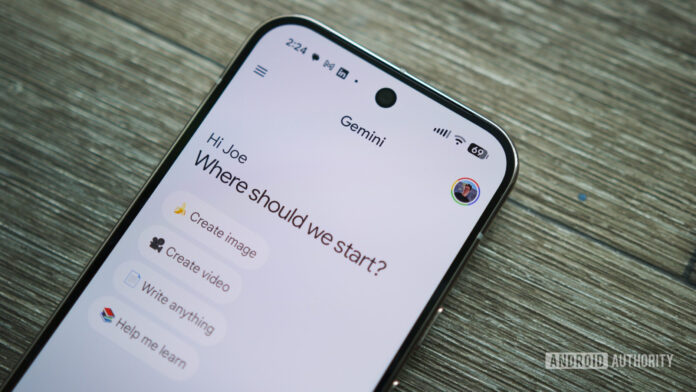 Gemini app running on a Pixel.