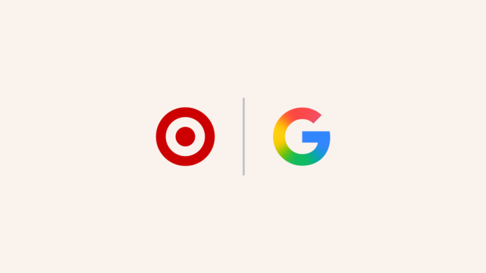 The Google and Target Bullseye logos.