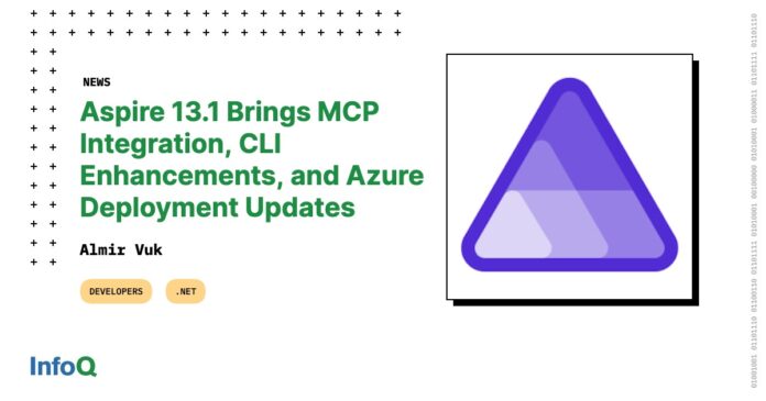 Aspire 13.1 Brings MCP Integration, CLI Enhancements, and Azure Deployment Updates