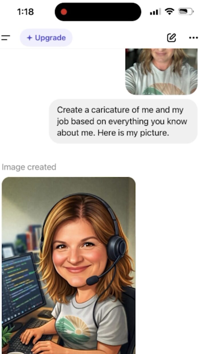 Cute but still professional? This new ChatGPT trend turns your photo into a caricature surrounded by things that represent your job. - Facebook