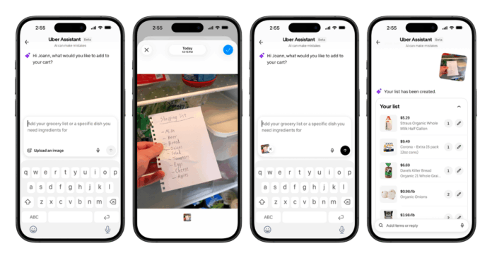 Uber Eats streamlines grocery shopping