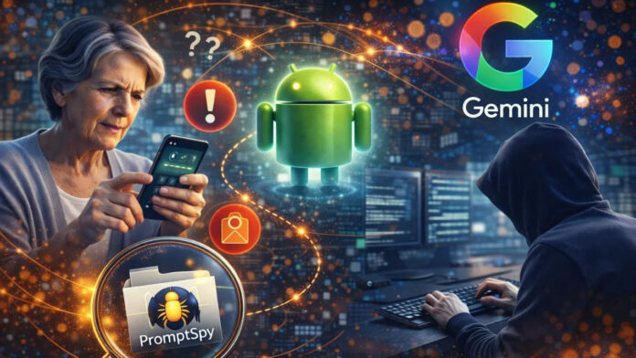 The first Android malware using generative AI, PromptSpy, has been discovered; it uses Google Gemini.