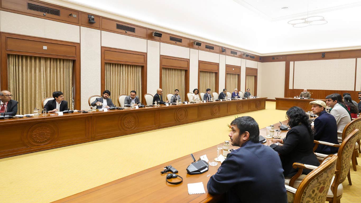 PM-MODI-AI-ROUND-20-2-2026.jpg PM Modi Holds AI, Deeptech Roundtable; Stresses Data Governance & Indian-Language AI Tools