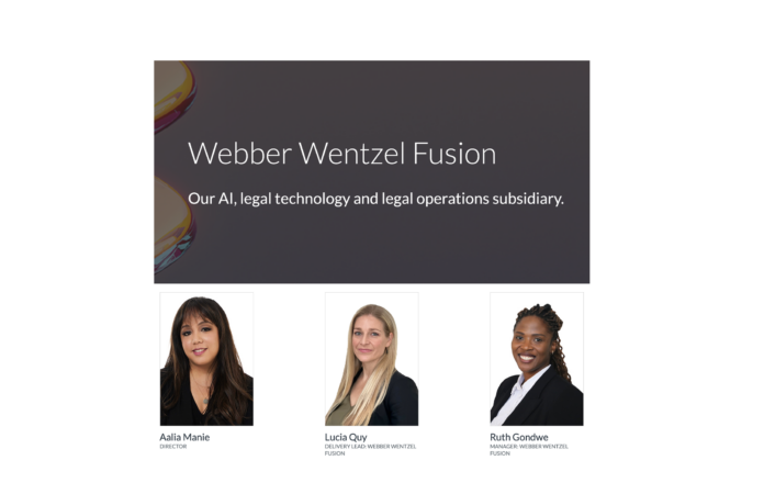 Webber Wentzel Reshapes Fusion as Standalone Subsidiary – Artificial Lawyer
