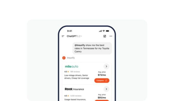 Insurify launches AI-powered ChatGPT app letting users explore and compare car insurance options