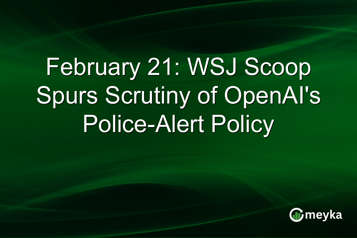 featured_image-10318.png February 21: WSJ Scoop Spurs Scrutiny of OpenAI's Police-Alert Policy