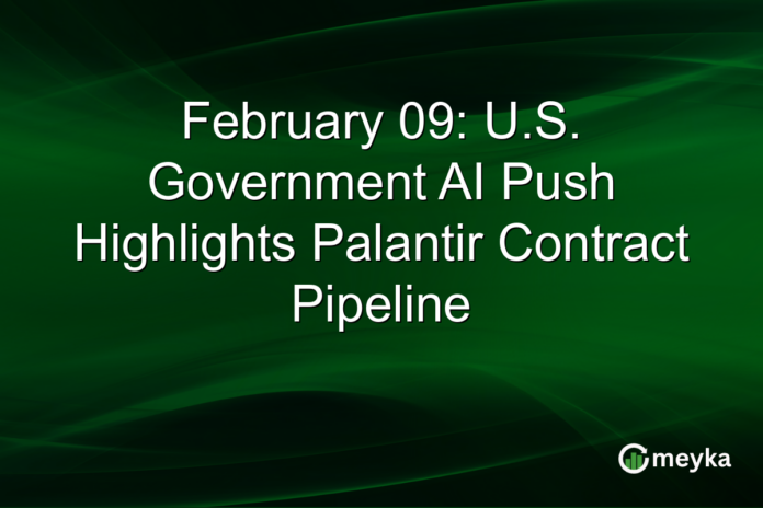 February 09: U.S. Government AI Push Highlights Palantir Contract Pipeline
