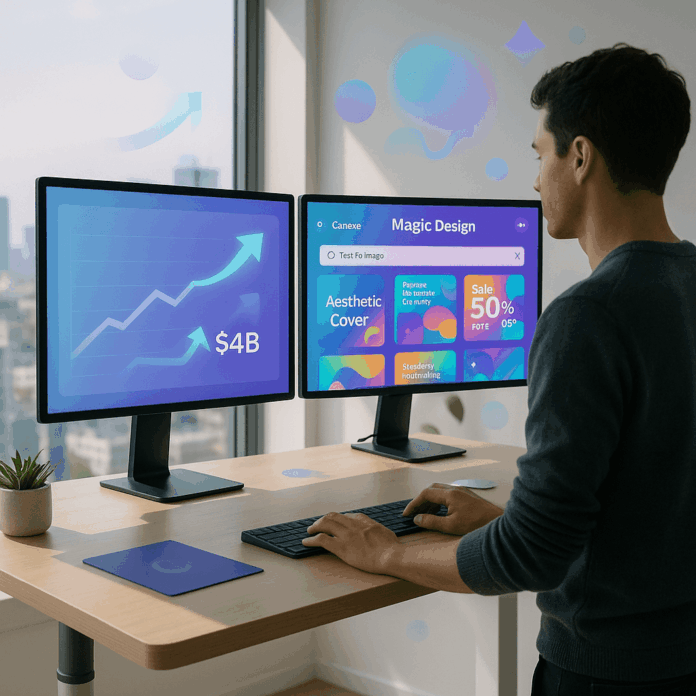 Canva Hits $4B Revenue as AI Tools Drive 20% User Surge
