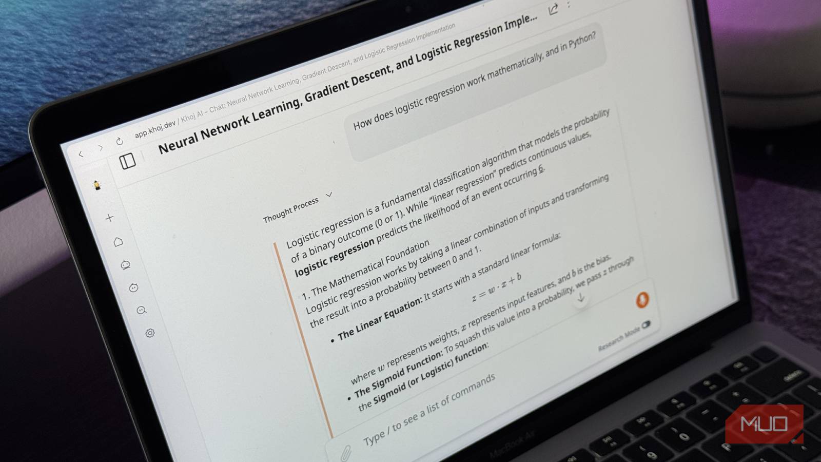 khoj-ai-running-on-a-macbook-air.jpg I started using a self-hostable AI research app and I should have sooner