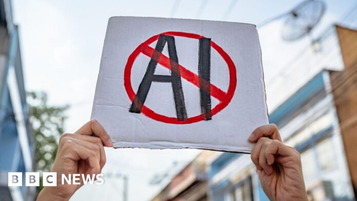 Race on to establish globally recognised 'AI-free' logo - BBC