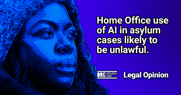 Home Office use of AI in asylum cases likely to be unlawful, legal opinion finds