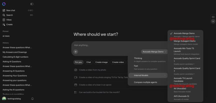 Meta tests Avocado 9B and Avocado Mango Agent