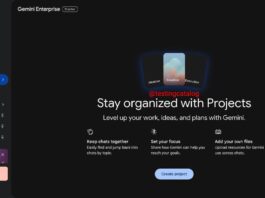 Google tests Projects feature for Gemini Enterprise