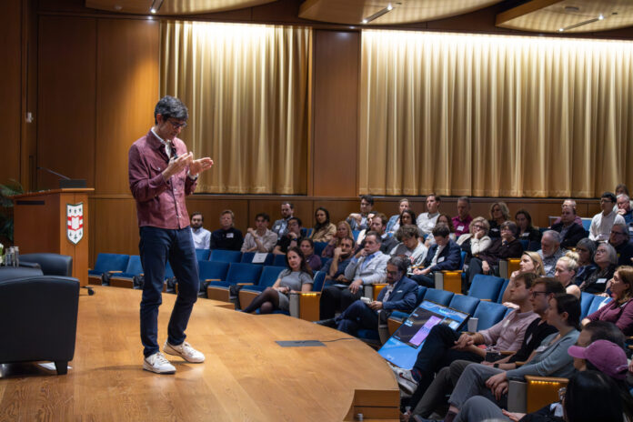 CEO of The Atlantic encourages “engaged optimism” about AI in WashU talk