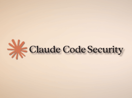 The Claude Code Security logo, featuring an orange star-like icon next to the text Claude Code Security, presented on a professional flat background with a soft gradient.