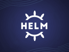 Industry Leaders Unveil Comprehensive Playbook for Trusted AI Agents The Helm logo, featuring the word HELM in white capital letters within a white stylized ships wheel, set against a dark blue background with subtle, wavy lines in the corners.