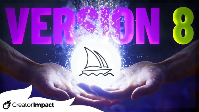 Stylized illustration made in Midjourney 7 showing richer color and more artistic texture than version 8.