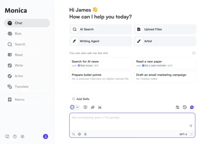 Monica AI: Your Complete AI Companion for Chat, Writing, and Creative Tasks