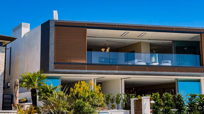 This is the Newport Beach oceanfront home where Josh.ai filmed the event