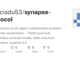 Francisdu53/Synapse Protocol: Asynchronous Multi-Agent Collaboration with Human Oversight — Featuring Redis Pub/Sub, Documented Contract Model, and State Machine Orchestration. Licensed under Apache 2.0.