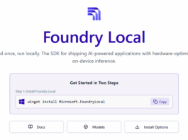 Microsoft has released 'Foundry Local,' an SDK that makes it easy to create apps that include local AI, allowing users to integrate the Qwen and Whisper series into their own applications.