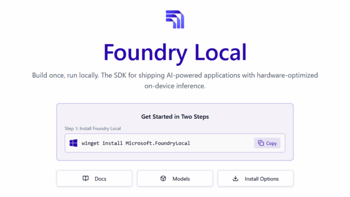 Microsoft has released 'Foundry Local,' an SDK that makes it easy to create apps that include local AI, allowing users to integrate the Qwen and Whisper series into their own applications.