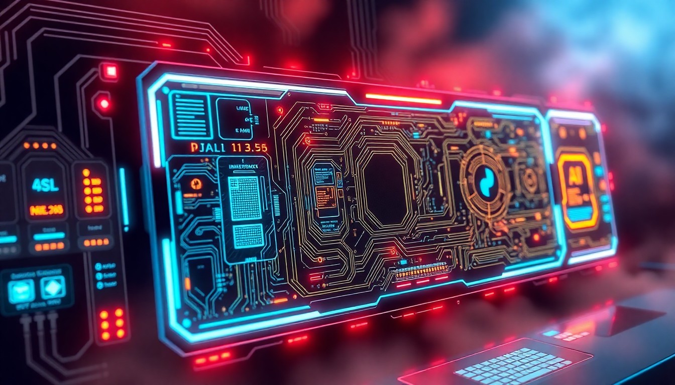 69d029a5e3f0e.jpg A highly detailed, glowing 3D illustration of a futuristic AI control panel with holographic interfaces, pulsing neon lights, and intricate circuit board patterns, conceptually representing the power and complexity of artificial intelligence.