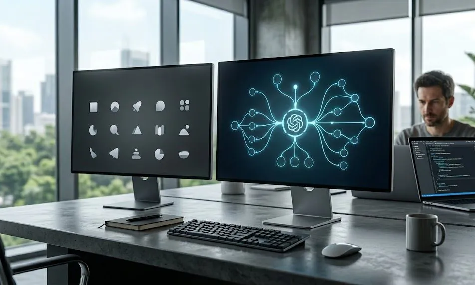 9b7d34ea-1034-4f2d-ae9e-2667e1fef2f4-e1775823561552.jpg A widescreen, photorealistic view of a modern developer