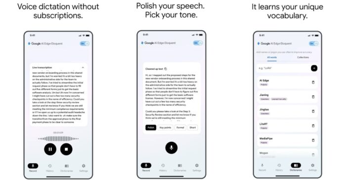 Google has launched a free, offline AI dictation app that will automatically polish your speech.