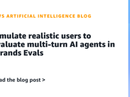 Simulate realistic users to evaluate multi-turn AI agents in Strands Evals